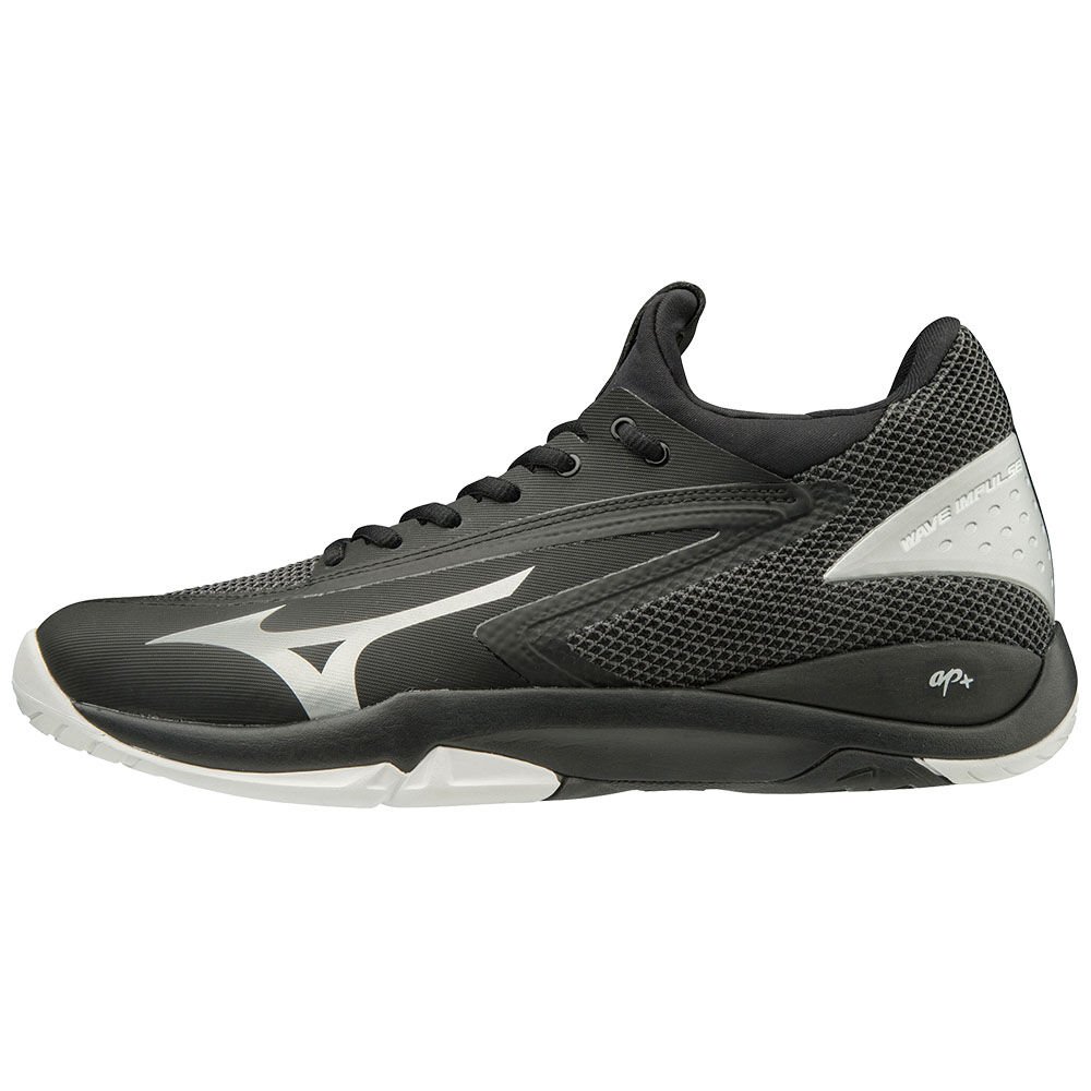 Zapatillas Tenis Mizuno WAVE IMPULSE AC Mujer Negras/Plateadas/Blancas Outlet NCJA-30219